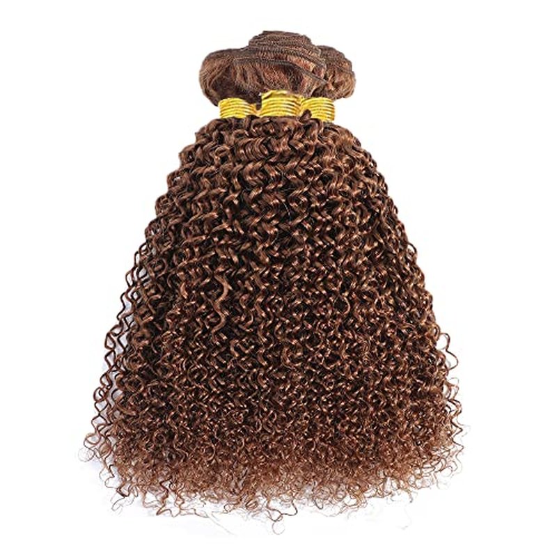 #30 Brown Water Wave Hair Bundles 30-34 Inch Brazilian