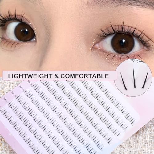 Bottom Lash Clusters 400Pcs Individual Lashes 5-7mm C Curl