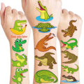 96 Piece Alligator Temporary Tattoos for Kids | Jungle Party Favors