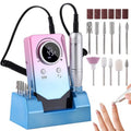 FLRONGSUN 45000RPM Rechargeable Nail Drill with LCD Screen
