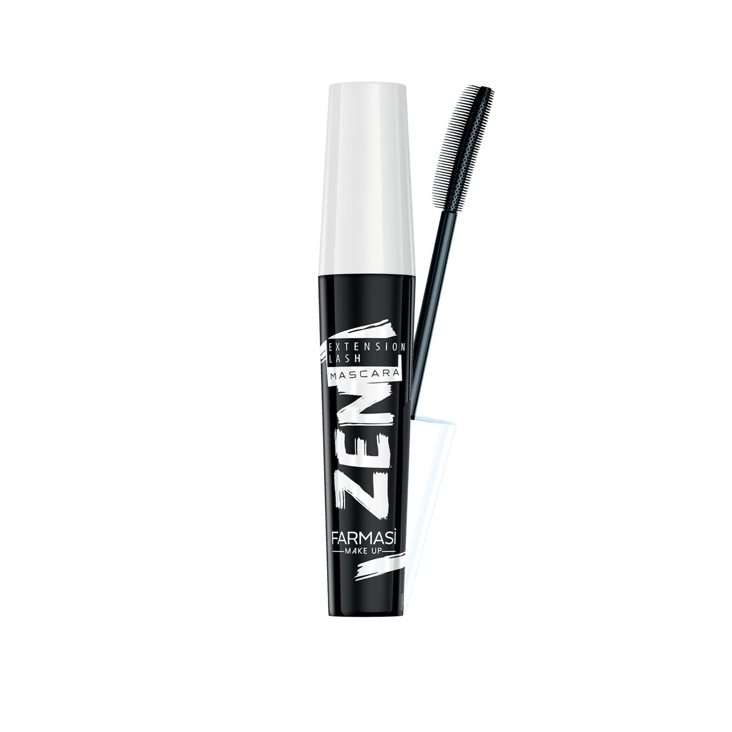 FARMASi Zen Extension Lash Mascara, Intense Length, No Flaking, No Smudging, No Clumping, Volumizes & Separates Lashes, Fuller Longer and Thicker Lashes, Blackest Black, 0.27 fl. Oz / 8 ml