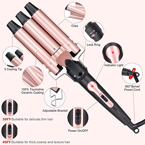 Emocci Pro 5-in-1 Curling Iron Set with Interchangeable Barrels