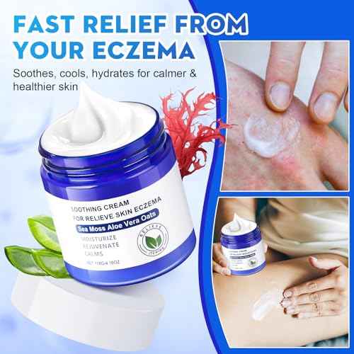 Soothe Your Skin with All Natural Eczema Cream Made from Sea Moss, Hydrating Comfort for Sensitive & Dry Skin ? Fragrance Free Skin Care Solution - Section New