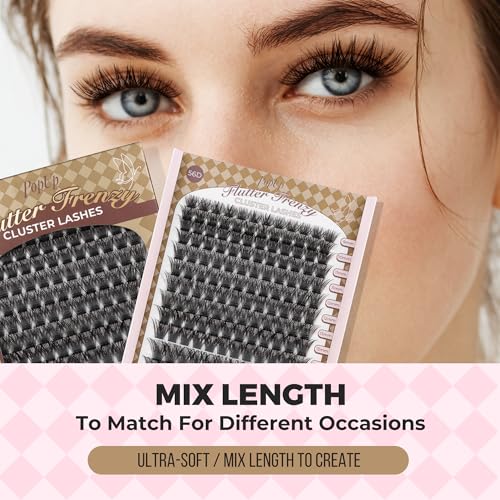 PopUp Cluster Lashes 168pcs D Curl DIY Eyelash Extensions