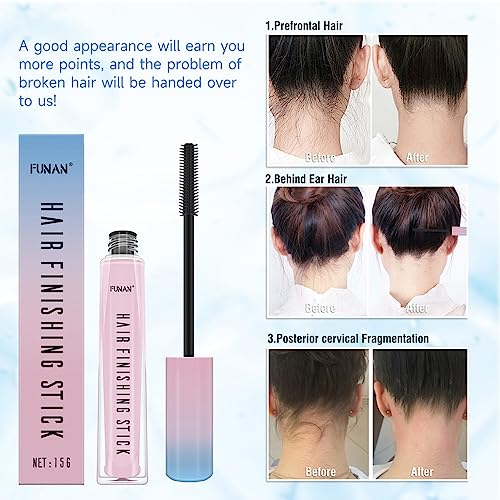 Hair Finishing Stick for Flyaways - Tame Frizz & Smooth Broken Hairs (3 Pack)