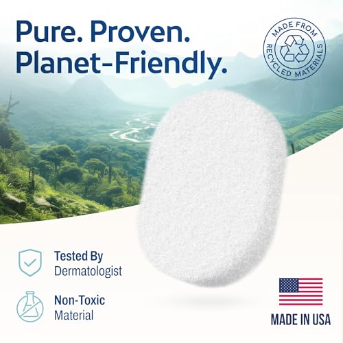 HartFelt 7 Pack Body Exfoliating Sponges - Soft Bath Scrubber Set