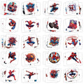 60Pcs Cartoon Spider Temporary Tattoos for Kids & Teens