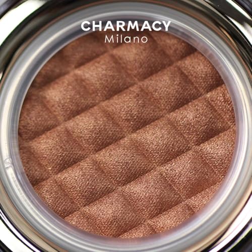 CHARMACY Highlighter Makeup Palette Shimmer Contour Powder Waterproof Long-Lasting, Brightens Face Highlighter Powder Shimmer Highlight Palette Suit All Skin Tones #04