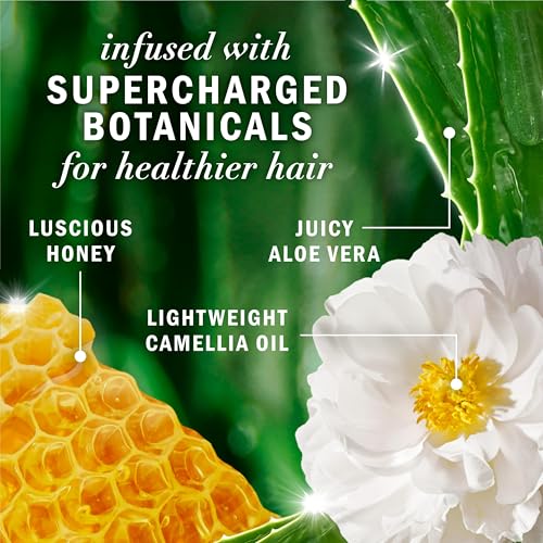 Herbal Essences Honey Daily Moisture Conditioner, Protects and Nourishes Dry Hair, Hydrating Conditioner with Certified Camellia Oil and Aloe Vera, Moisturizing and Safe For All Hair Types, 33.8oz
