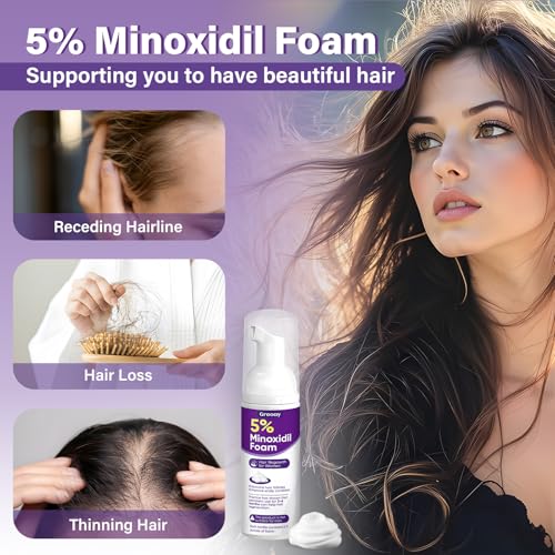 5% Minoxidil Foam for Women - Hair Growth Treatment for Thinning Hair