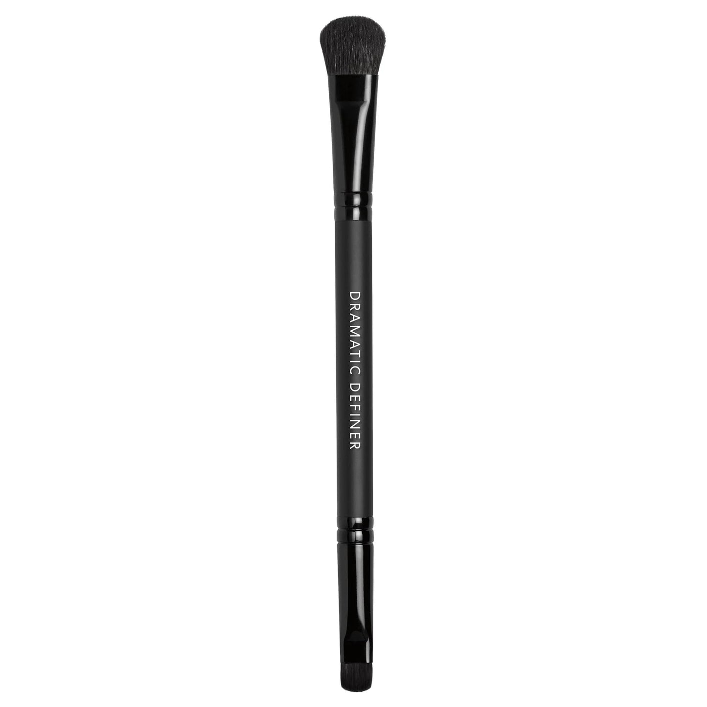 bareMinerals Dramatic Definer Eye Duo Brush, Flat Eyeshadow Brush to Build Color, Rounded Small Brush to Line + Define Eyes, Synthetic Fibers, Vegan