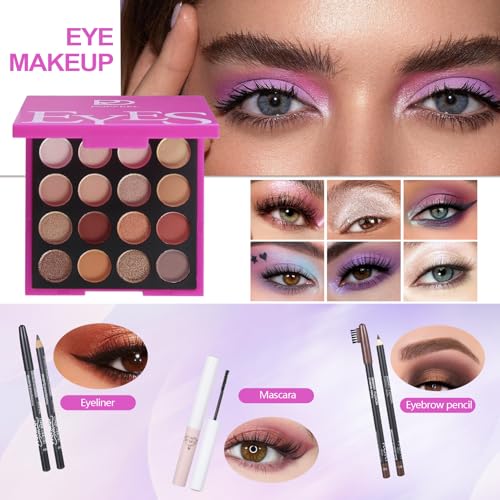 Complete Makeup Kit Set for Teens & Women with Brushes