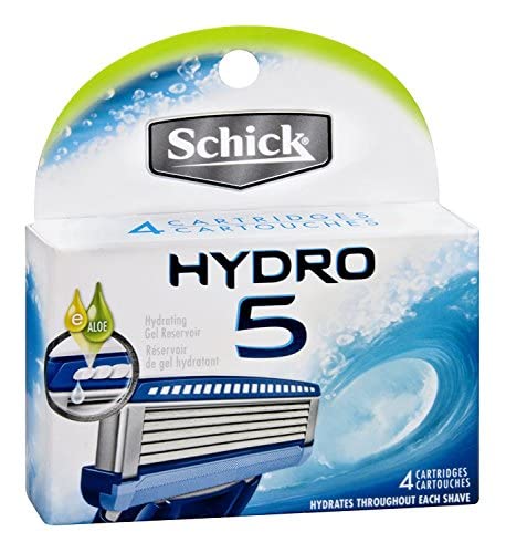 Schick Hydro 5 Razor Refi Size, 4 Count (Pack of 3)