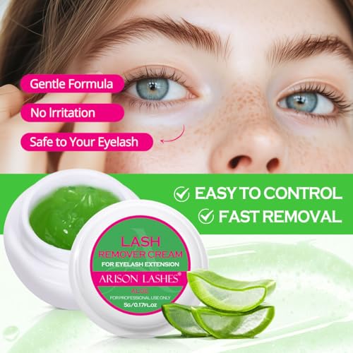 ARISON LASHES Cream Eyelash Extension Remover for Sensitive Skin