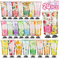 BESNEL 24-Pack Mini Hand Cream Gift Set - Travel Size Moisturizing Lotion