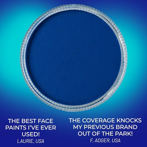 Blue Squid Neon Blue Water-Activated Face Paint 1oz