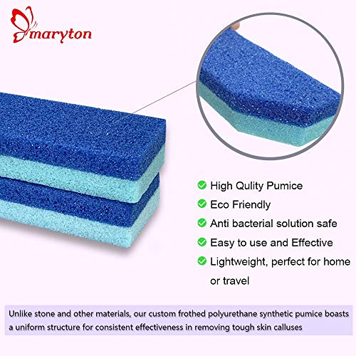 Maryton 2-in-1 Pumice Foot Scrubber Sponge Callus Remover - 2 Pack