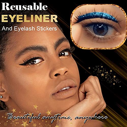 Gazaar Reusable Eyelash Stickers, 4 Pair 7 Colors