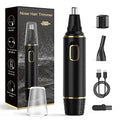 Nose Hair Trimmers for Men£¬Rechargeable Hair Trimmer 2 in 1 Painless Multifunctional Ear and Nose Hair Trimmer with IPX7 Waterproof Dual Edge Blades (Black)
