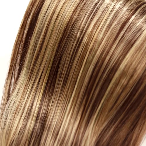 P30/613 Human Hair Bundles Color #30 Straight Human Hair Bundle Light Brown Straight Bundle 14 16 18 Inch Mixed Length 3 Bundles