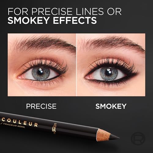 L'Oreal Paris Haute Couleur Kohl Eyeliner Pencil, Black Silk