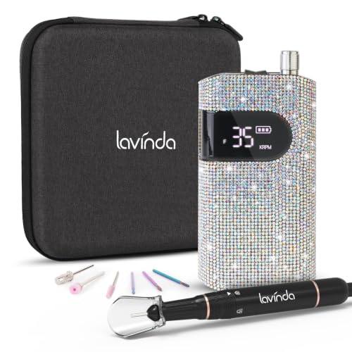 Lavinda Professional Nail Drill Machine 35000RPM Electric Efile with Diamond Bit