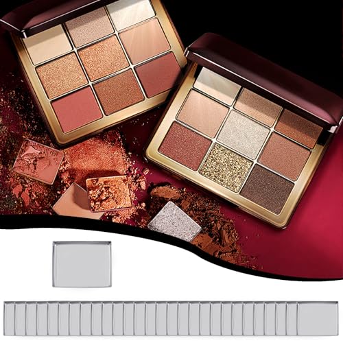 NICENEEDED 100PCS Empty Metal Eyeshadow Pans for DIY Makeup