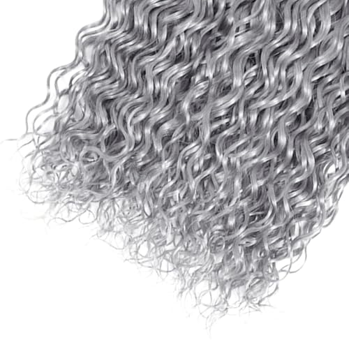 Fridnae 3 Bundles Gray Water Wave Human Hair Extensions 34 Inch