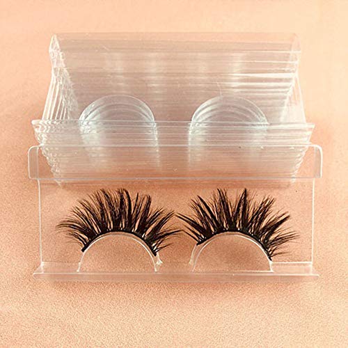 25 Pieces Clear Rectangle Eyelash Storage Trays