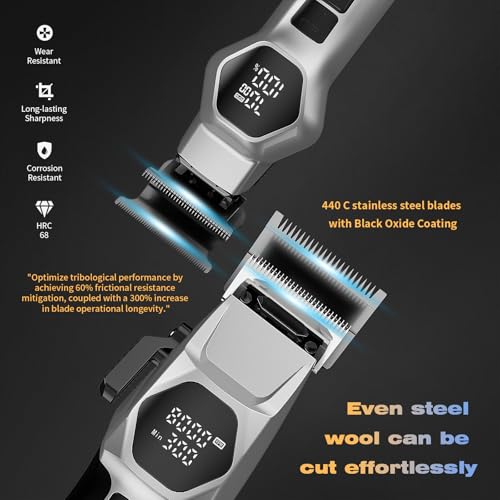 ANGFAN Professional Hair Clippers for Men - 8000RPM Brushless Motor