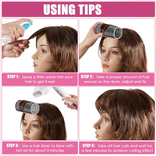 WILLBOND 4 Pc Thermal Hair Rollers with Aluminum Core