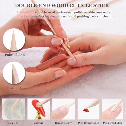 20PCS Nail Prep & Press On Tool Kit with Glue, Remover, Buffers & Adhesive Tabs