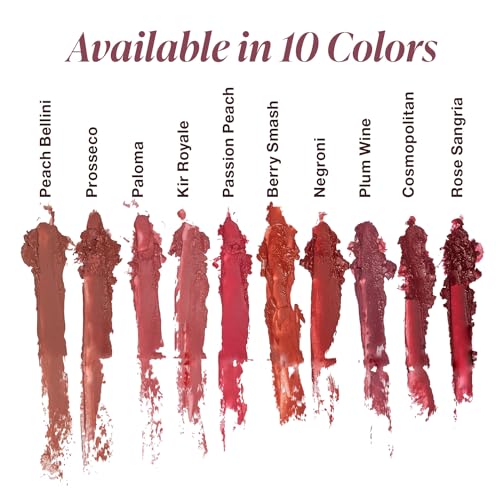 Mineral Fusion Lipstick, Vivid & Smudge-Free Lip Color with Avocado Oil, Cocoa Seed Butter & More, Long-Lasting Vegan Lipstick, FD&C Dye-Free, Cruelty-Free, Paraben-Free, Gluten Free, Plum Wine