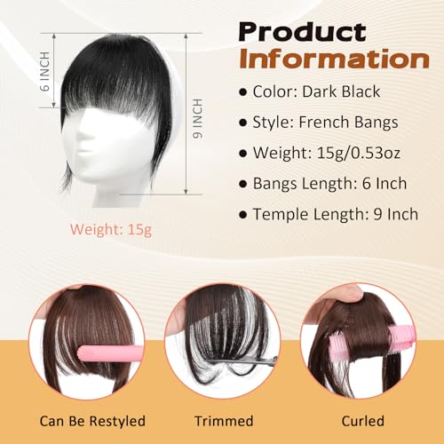 Cephermer Clip-In Bangs Hair Extension - Natural Look 23111