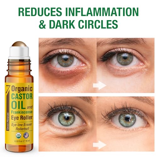 Castor Oil Roll On Eye Roller - Dark Circles & Wrinkles