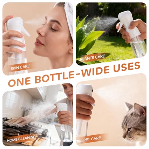 AMOMELA Continuous Spray Bottle 200ml 2-Pack | Hair & Plant Mister
