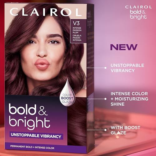 Clairol Bold & Bright V3 Intense Passion Plum Permanent Hair Dye