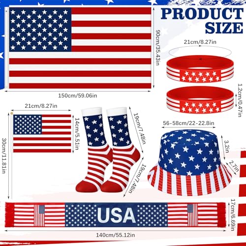 Newcotte 3x5 ft Soccer Country Flag Kit with Cape & Accessories