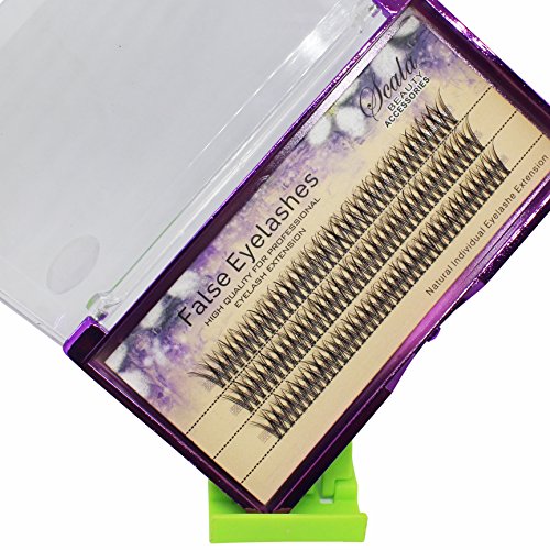 Fish Tail False Lashes 20 Roots Eyelash Extensions C Curl 10mm