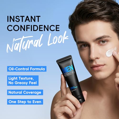 AKARY Men Tone Up Face Cream Boy Oil Control Make Up Lazy BB Cream Moisturizing Conceal Pores Covering Imperfections Balance Skin Tone