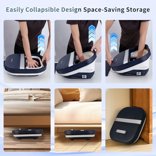 Collapsible Foot Spa with Heat, Massage Rollers & Bubble Function