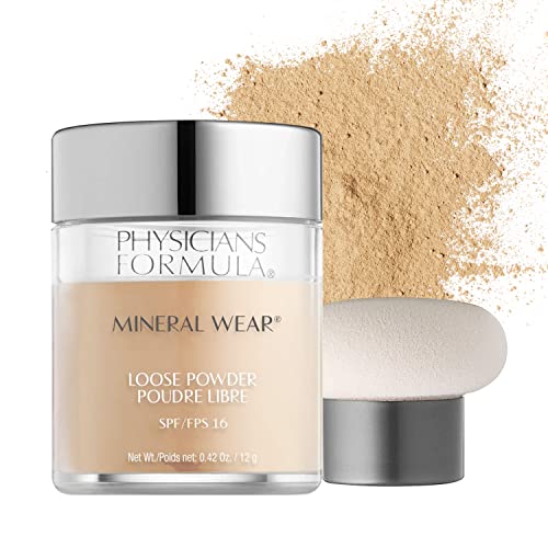 Physicians Formula Mineral Wear Talc-Free Loose Powder Creamy Natural and Translucent Light, Dermatologist Tested