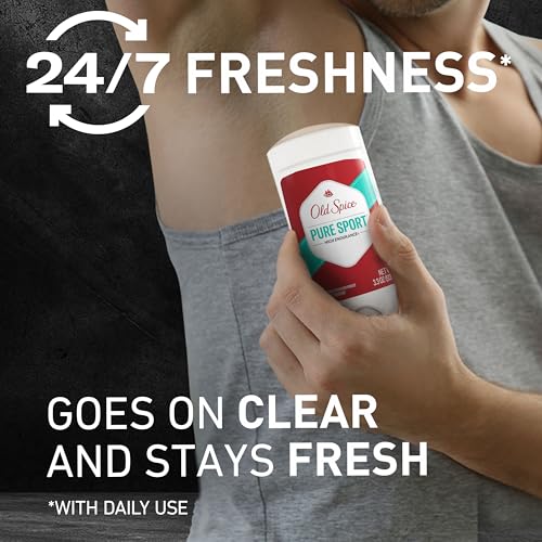 Old Spice Aluminum Free Deodorant for Men, 24/7 Odor Protection, 3oz (Pack of 3)
