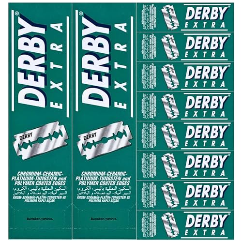 1000 "Derby Extra Professional" Double Edge Razor Blades for straight razor (1000)