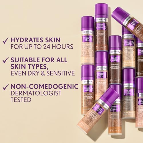 Covergirl Simply Ageless Skin Perfector Essence Foundation Medium 40 1oz - Tinted Hydrating Skincare Hybrid