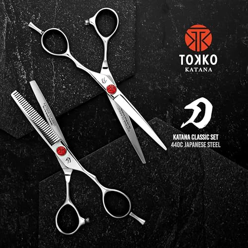 6.5" Japanese Steel Hair Shears Set - Barber & Salon Scissors
