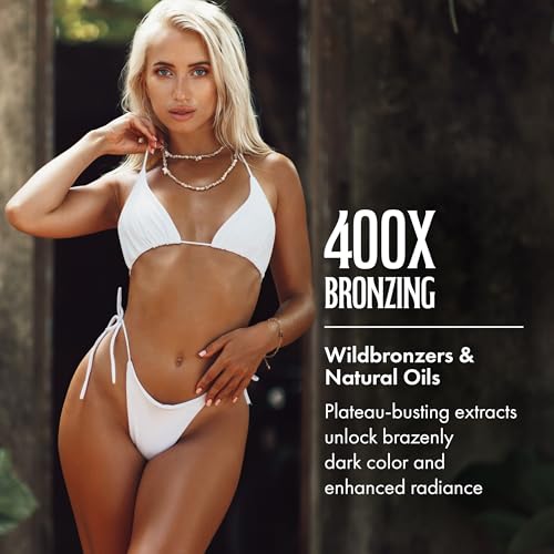 Brown Sugar 400X Wild Bronzer Dark Tanning Lotion 13.5 fl oz