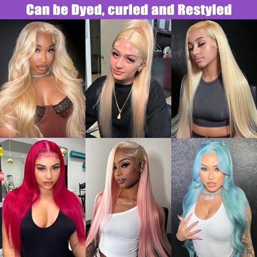 613 Blonde Straight Human Hair Bundles 22 Inch 100g
