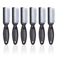 Handle Grip Nail Brush Set - Black 6-Pack for Manicure & Cleaning