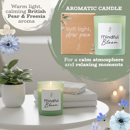 Self Care Gifts for Women, Spa Gift Baskets for Women with Neck Wrap, Spa Head Band & Bracelet, Face Roller, Gua Sha, Face Scrubbers, Aromatic Candle and Healing Stone Bracelet, Self Care Kit.